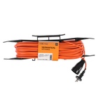 Удлинитель на рамке Luazon Lighting ECO, 1 розетка,ПВС 2х0.75, 6 А, 1300 Вт, IP 20, 30м, Оранжевый - Фото 5