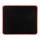 Коврик для мыши, игровой, 25x21x0,15 см, оверлок, чёрно-красный - фото 321787590