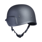 Шлем защитный, страйкбольный, пластиковый, чёрный - Фото 3