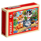 Пазл «Забавные котики №16», 12 элементов 10653303