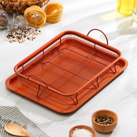 {{photo.Alt || photo.Description || 'УЦЕНКА Противень «Прима. Гриль», 35×25 см, с решёткой, антипригарное покрытие, коричневая'}}