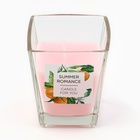 Свеча ароматическая в стакане «Summer romance»: дыня, 6,8 х 8 см. - Фото 3
