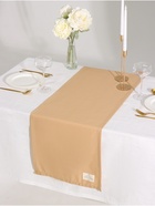 Дорожка на стол Этель ECO, бежевая, 40×136 см, 70% хлопок, 30% лён, 190 г/м² - Фото 5