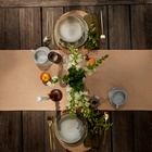 Дорожка на стол Этель ECO, бежевая, 40×136 см, 70% хлопок, 30% лён, 190 г/м² - Фото 4