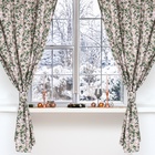 Комплект штор для кухни с подхватами «Доляна» Frosty berries, 2 шт., бежевые, 150×180 см - Фото 4