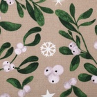 Комплект штор для кухни с подхватами «Доляна» Frosty berries, 2 шт., бежевые, 150×180 см 10472508