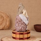 Домовой-копилка "Афанасий с купюрой", на бочке, 28х15х12 см - фото 24656465