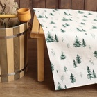 Простыня для бани «Ёлочки» 150×180 см, хлопок, ваф. полотно - Фото 1