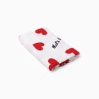 Полотенце для лица «Сердечки» 45×90 см, 100% хлопок, вафельное полотно - Фото 2