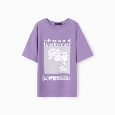 Футболка женская, цвет сиреневый, размер 48