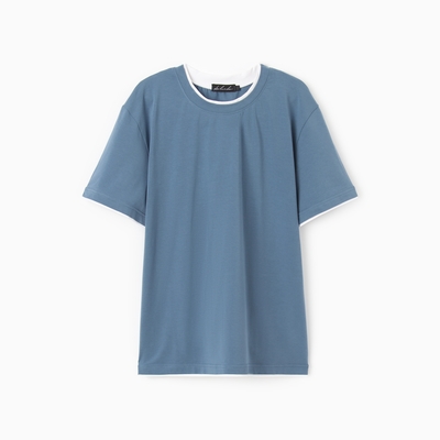 Футболка мужская, голубая, размер 50