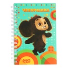 Записная книжка А6 80 листов на гребне Мульти-Пульти "Чебурашка" (комплект 3 шт) - фото 24690658