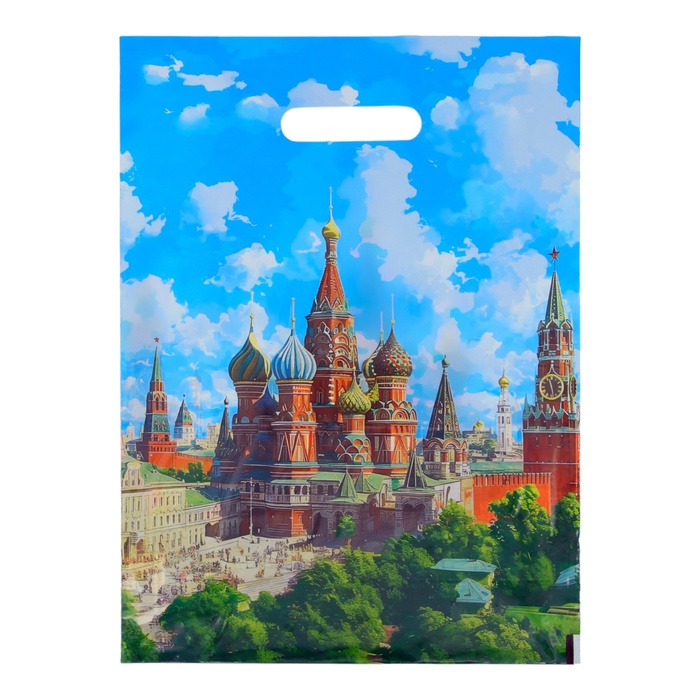 Пакет подарочный Кремль 30 х 40 см 50 мкм