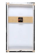 Часы-картина настенные интерьерные "Девушка в красном", бесшумные, 35 х 60 см - фото 31487954