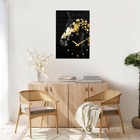 Часы - картина настенные интерьерные «Лошадь чёрное золото», бесшумные, 50×70 см - Фото 2