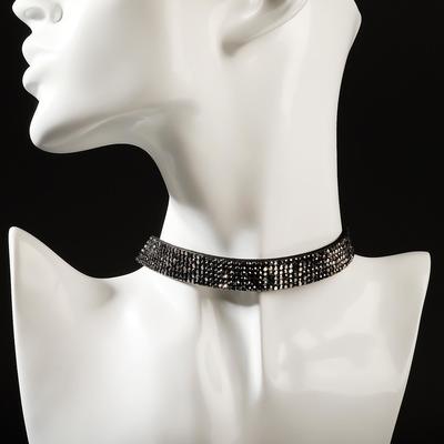 УЦЕНКА Чокер «Грация искр» тонкий, цвет чёрный, L=30 см