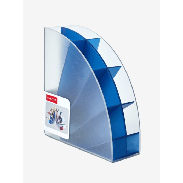 Органайзер-подставка настольный, deVENTE. Fan, 175 x 155 x 63 мм, пластик, синий - Фото 1