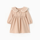 Платье для девочки MINAKU, рост 74-80, бежевое - Фото 5