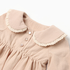 Платье для девочки MINAKU, рост 74-80, бежевое - Фото 6