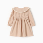 Платье для девочки MINAKU, рост 74-80, бежевое - Фото 9