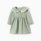 Платье для девочки MINAKU, цвет оливковый, рост 86-92 - фото 321808844