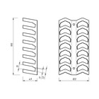 Кронштейн для хранения Blu-ray, CD и игровых дисков, настенный, черный - Фото 8