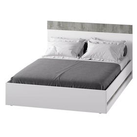 Кровать «Инстайл», 1600×2000 мм, цвет бетон / белый