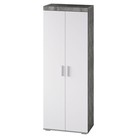 Шкаф 2-х створчатый «Инстайл», 802×510×2176 мм, цвет бетон / белый - Фото 1