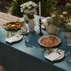 Скатерть Этель Linen collection green 145х220см, 100%лён 265 г/м2 - фото 24729238