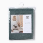 Скатерть Этель Linen collection green 145х220см, 100%лён 265 г/м2 - фото 26329025