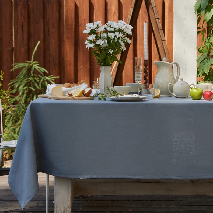 

Скатерть Этель Linen collection grey 145х220см, 100%лён 210 г/м2