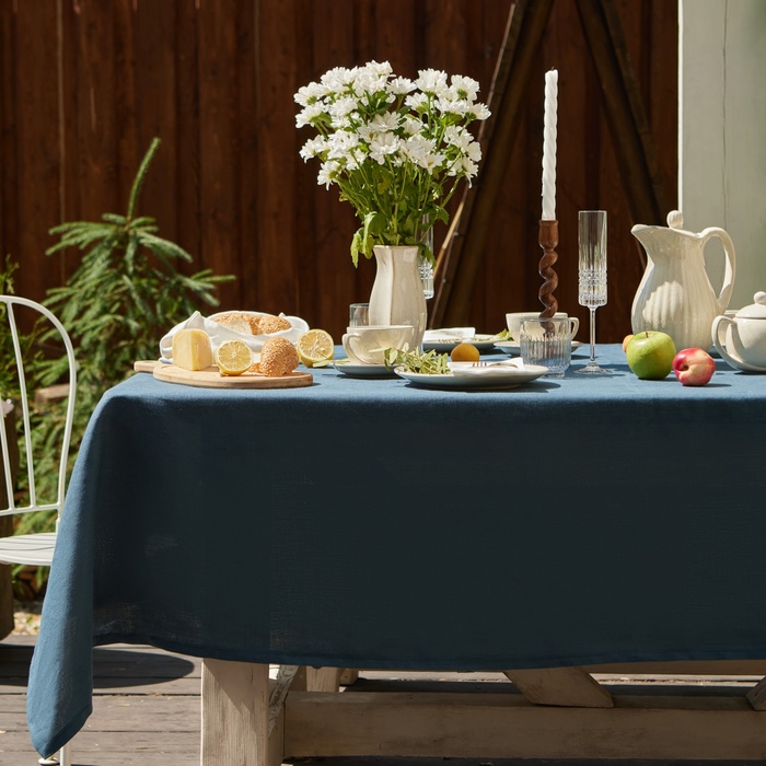 

Скатерть Этель Linen collection sea 145х220см, 100%лён 210 г/м2