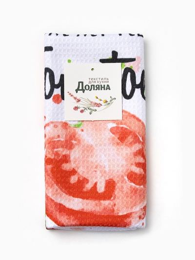 Полотенце Доляна Tomato, 40×60±3 см, 100% п/э, микрофибра