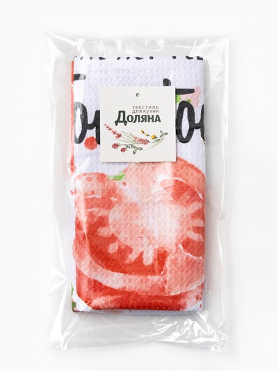 Полотенце Доляна Tomato, 40×60±3 см, 100% п/э, микрофибра