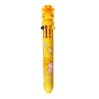 Ручка шариковая автоматическая 10-ти цветная, стержень 0,7 мм, "Лапка", МИКС - фото 321789647
