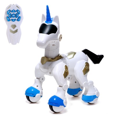 УЦЕНКА Робот-единорог «Пультовод» ZHORYA, интерактивный, на аккумуляторе, на русском, МИКС