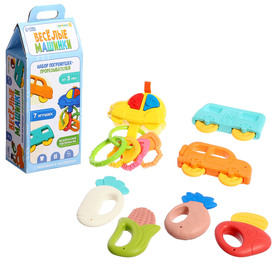 {{photo.Alt || photo.Description || 'УЦЕНКА Набор погремушек «Весёлые машинки», звук'}}