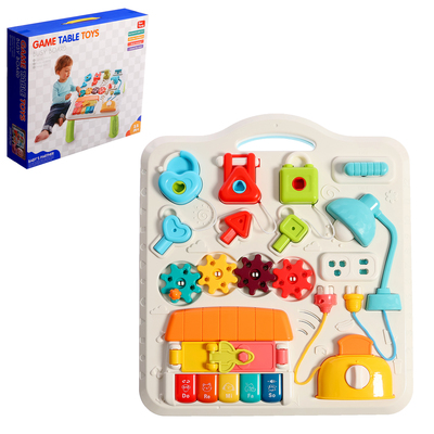 УЦЕНКА Развивающий бизиборд «Умный малыш», звуковые эффекты, работает от батареек, без ножек