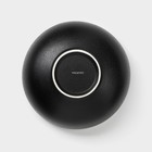 Салатники Magistro Carbon, 250/650/1.2 л, d=11/16/19.5 см, набор 3 шт., керамика, чёрные - Фото 9