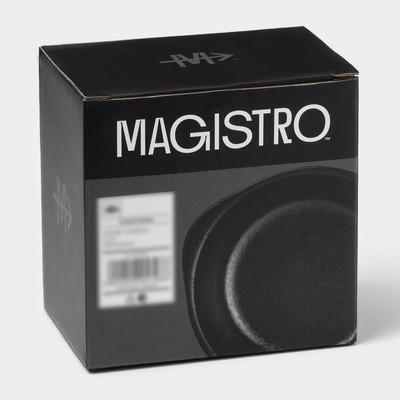 Блюдо для подачи Magistro Carbon, 200 мл, 11.5×10.3 см, керамика, набор 2 шт., чёрное