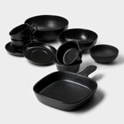 Набор керамических блюд для подачи Magistro Carbon, 200 мл, 11,5×10,3 см, 2 шт - фото 4604654
