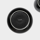 Набор керамический кофейный Magistro Carbon, 4 предмета: чашка 200 мл, блюдце d=14.5 см, цвет чёрный - Фото 8