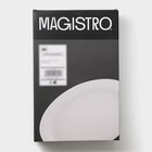 Форма для выпечки из жаропрочной керамики Magistro White gloss, 2,5 л, 34×22×6,5 см - фото 4604713