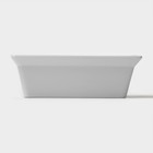 Форма для выпечки из жаропрочной керамики Magistro White gloss, 700 мл, 17,5×13,5×5,5 см - фото 4604717