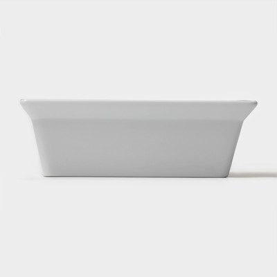 Форма для выпечки Magistro White gloss, 700 мл, 17.5×13.5×5.5 см, жаропрочный фарфор, белая