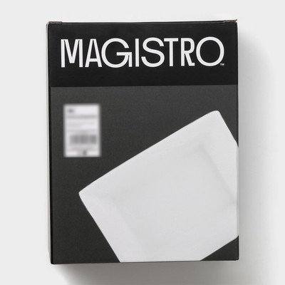 Форма для выпечки Magistro White gloss, 700 мл, 17.5×13.5×5.5 см, жаропрочный фарфор, белая