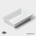 Форма для выпечки Magistro White gloss, 1.6 л, 27×17×6.3 см, жаропрочный фарфор, белая - Фото 2