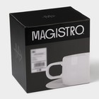 Чайный сервиз Magistro Whitewarm, 2 персоны, 4 предмета: чашка 250 мл, блюдце d=15.5 см, фарфор - Фото 11