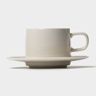 Набор кофейный Magistro Whitewarm, 4 предмета: чашка 250 мл, блюдце d=15.5 см, фарфор - Фото 5