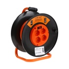 Удлинитель на катушке Luazon Lighting ЕСО, 4 розетки, 20 м, 10 А, ПВС 3х0.75 мм2, с з/к, IP 20, термовыключатель - Фото 2